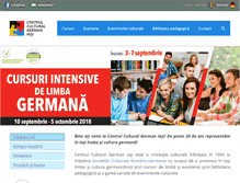 Tablet Screenshot of kulturzentrum-iasi.ro